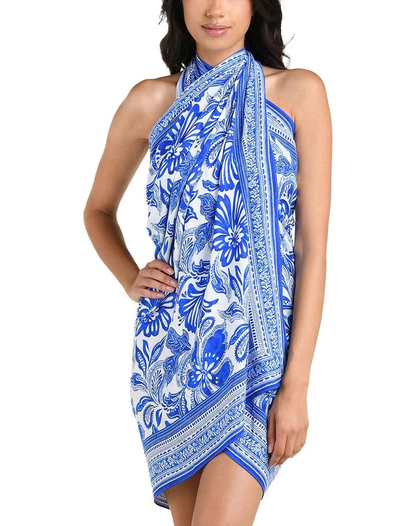 La Blanca Botanical Brocade Pareo Swim Cover-Up 5