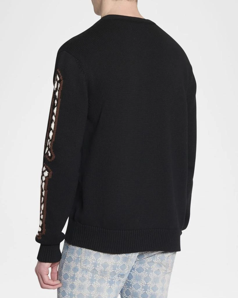 AMIRI Men's Leopard Bones Cardigan 3