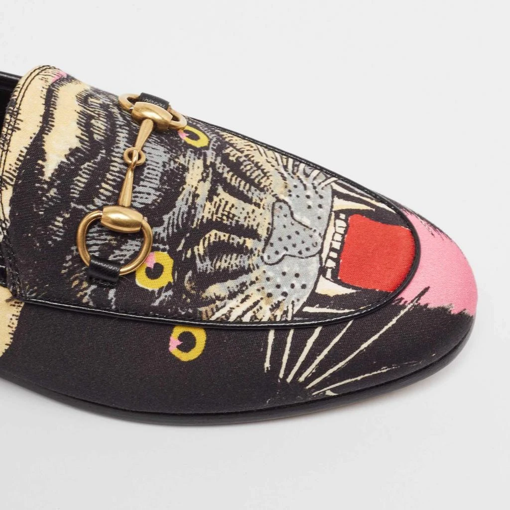 Gucci Gucci Multicolor Printed Fabric Jordaan Loafers Size 35 8