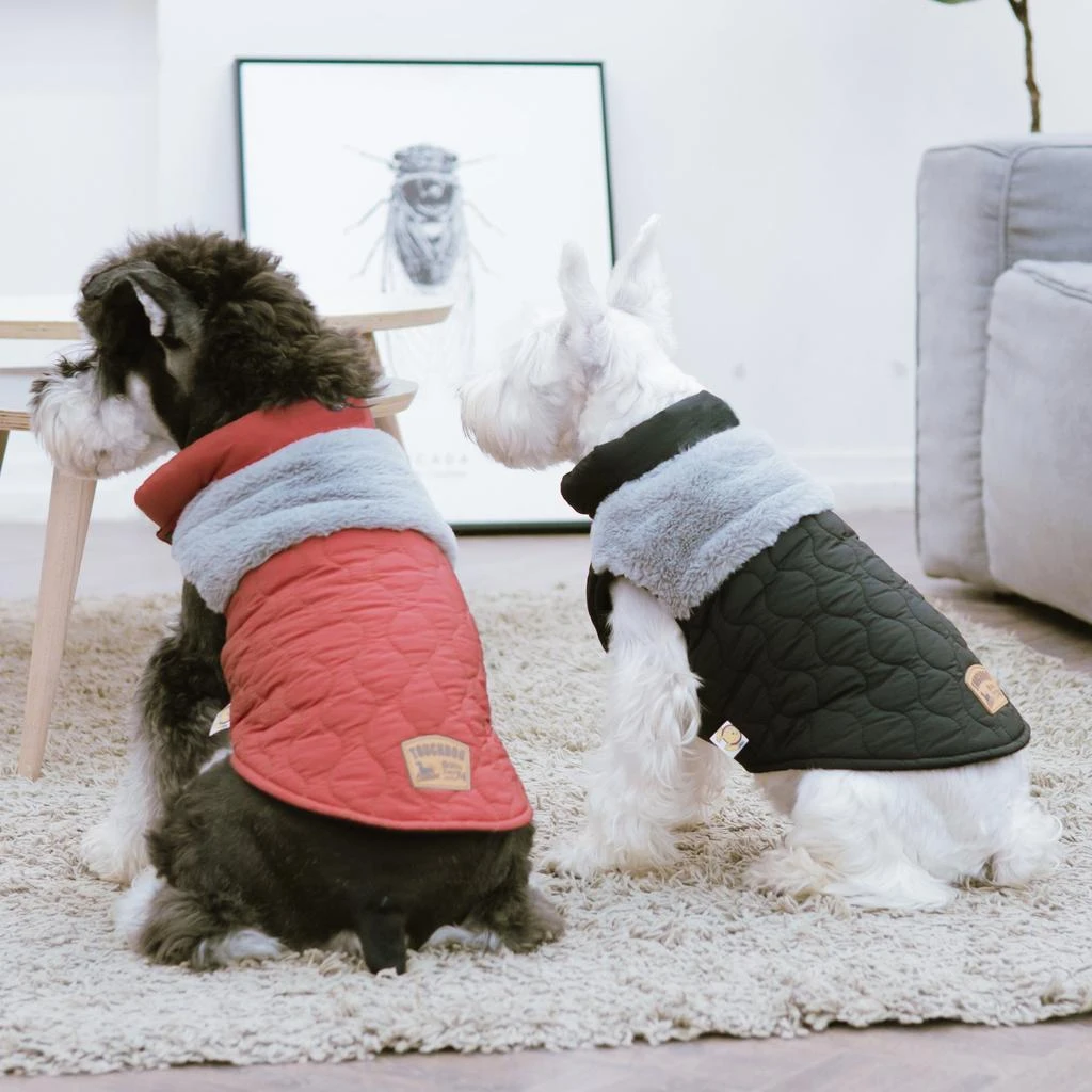 Touchdog 'Furrost-Bite' Fur and Fleece Designer Fashion Dog Jacket 4