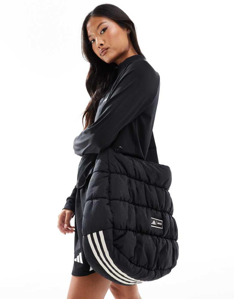 Adidas adidas Sportswear x Moon Boot quilted bag in black