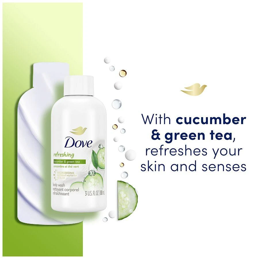 Dove Body Wash, Travel Size Cucumber & Green Tea 6