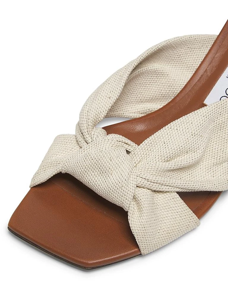 Jimmy Choo Avenue 50MM Knotted Sandals 5
