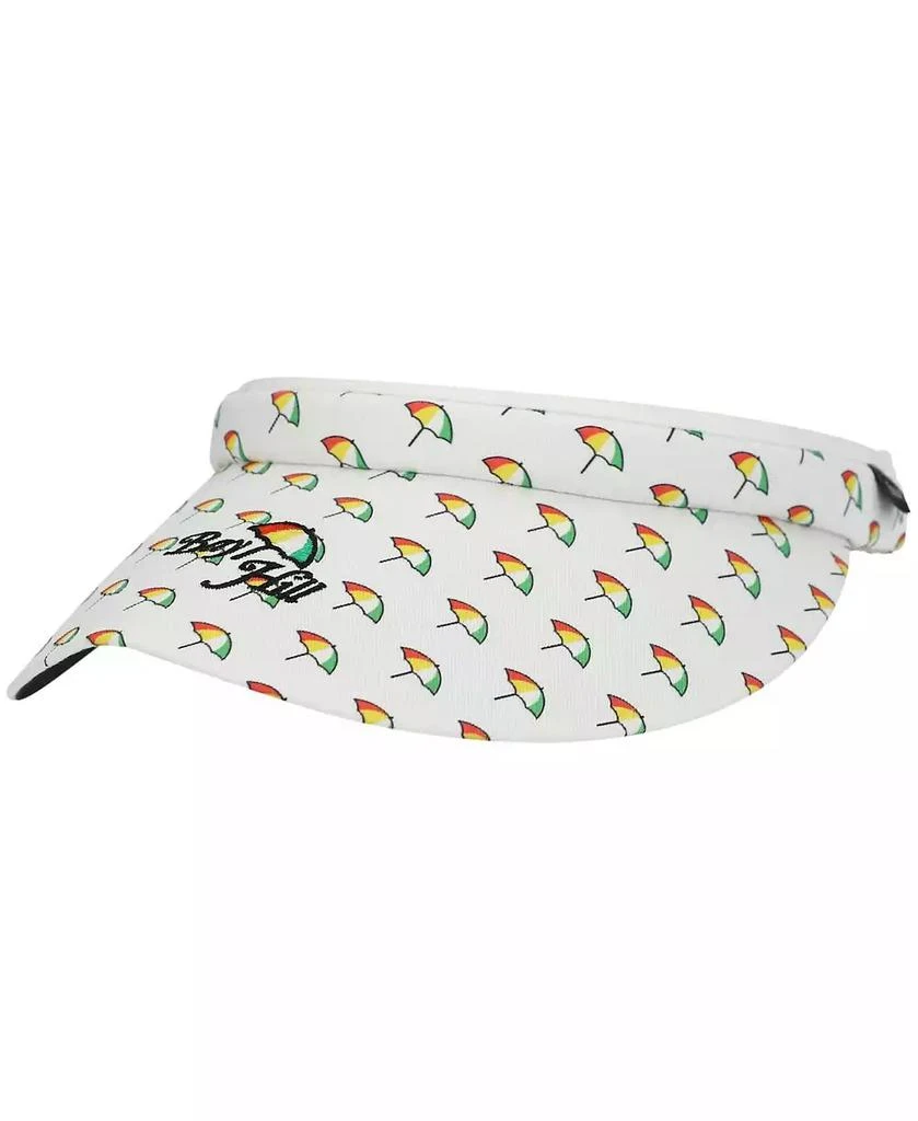 Imperial Men's White Bay Hill Allover Umbrella Visor 1