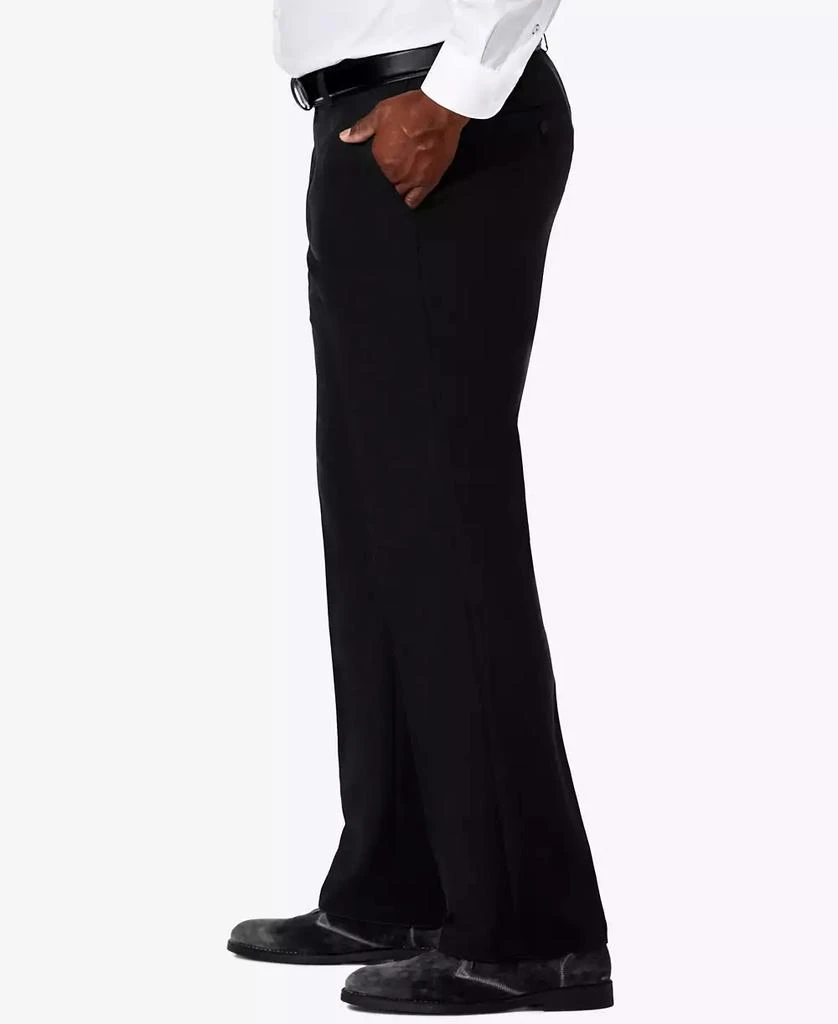 Haggar Men's Big & Tall Cool 18® PRO Classic-Fit Expandable Waist Flat Front Stretch Dress Pants 3