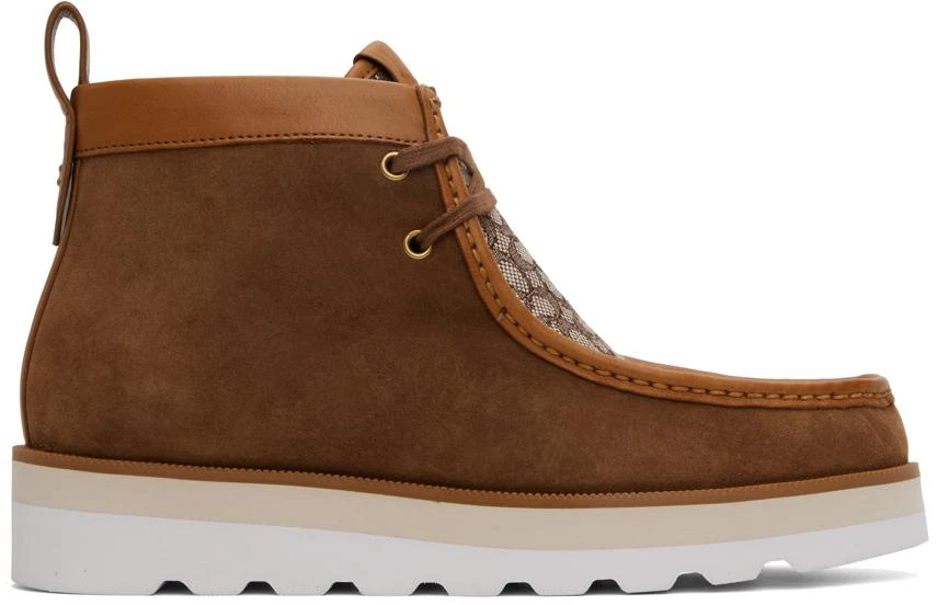 Coach 1941 Tan Micro Signature Chukka Boots 1