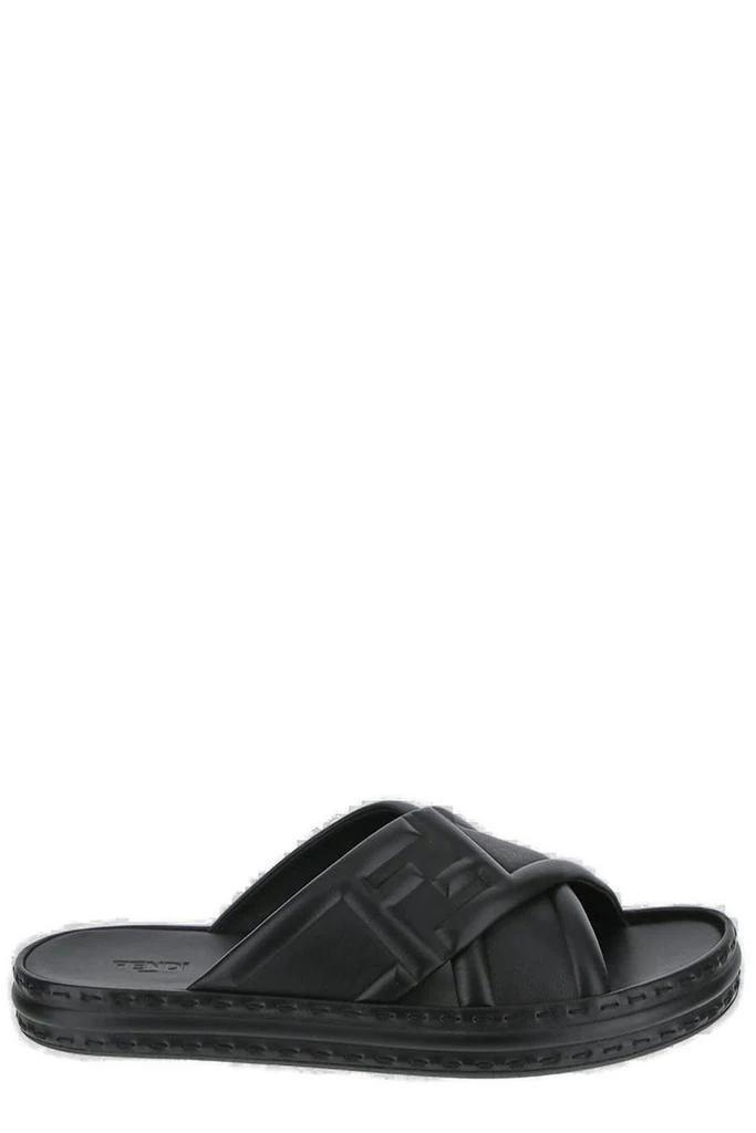 Fendi Fendi Logo Embossed Slip-On Sandals 1