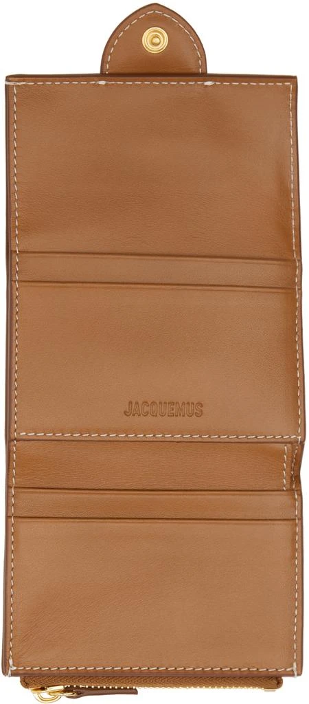 JACQUEMUS Brown Les Classiques 'Le compact Bambino' Wallet 3