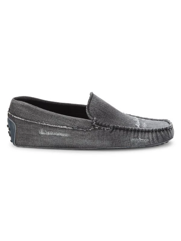 Tod\'s Men\'s Distressed Gray Loafers Shop Men main image 4