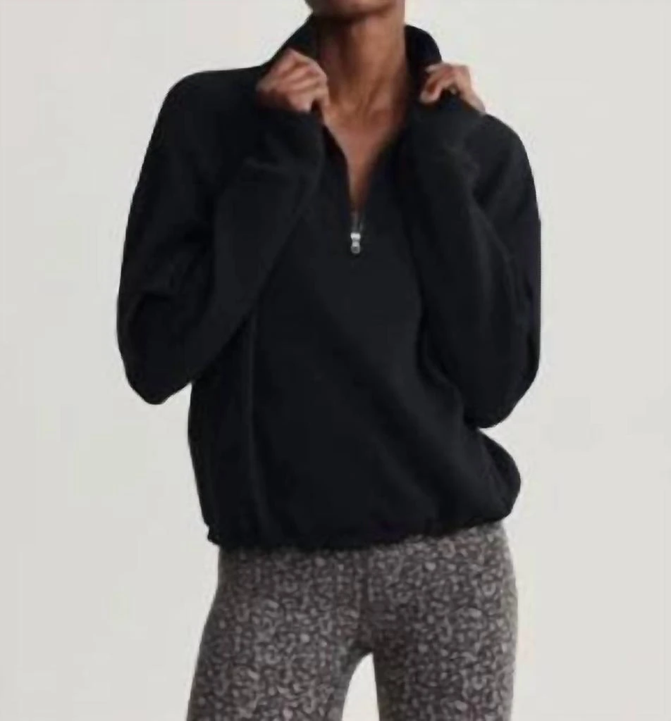 Varley Half Zip Sweatshirt In Black 1
