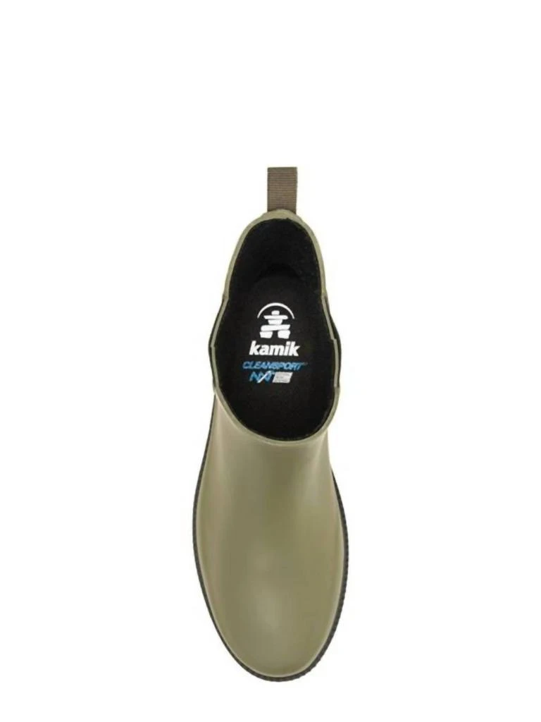 Kamik Women's Chloe Waterproof Rain Boot In Dark Olive 4