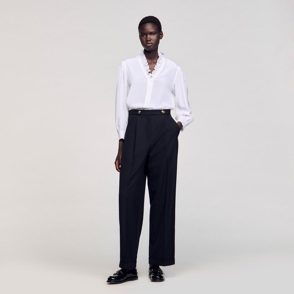 Sandro Flowy silk shirt