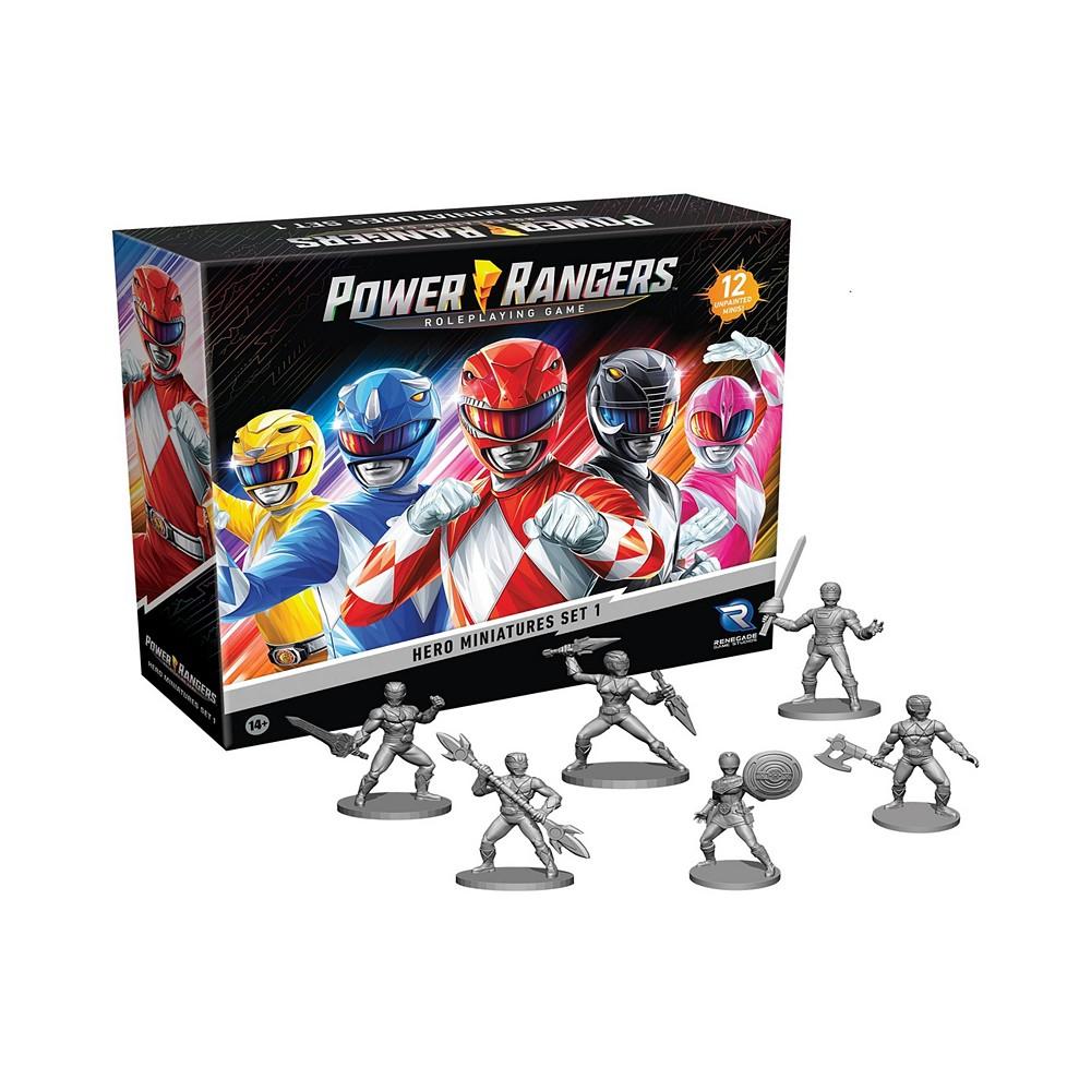 Renegade Game Studios Power Rangers Roleplaying Game Hero Unpainted Miniature Set, 12 Piece