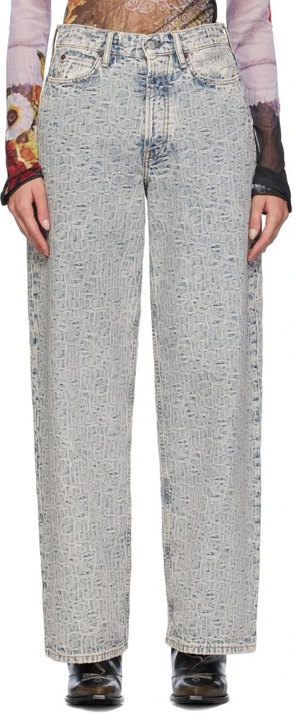 Acne Studios Blue Loose Monogram 1981 Jeans 1