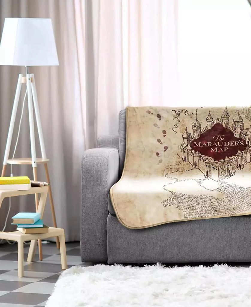Harry Potter Marauders Map Silk Touch Throw, 70" x 50" 6