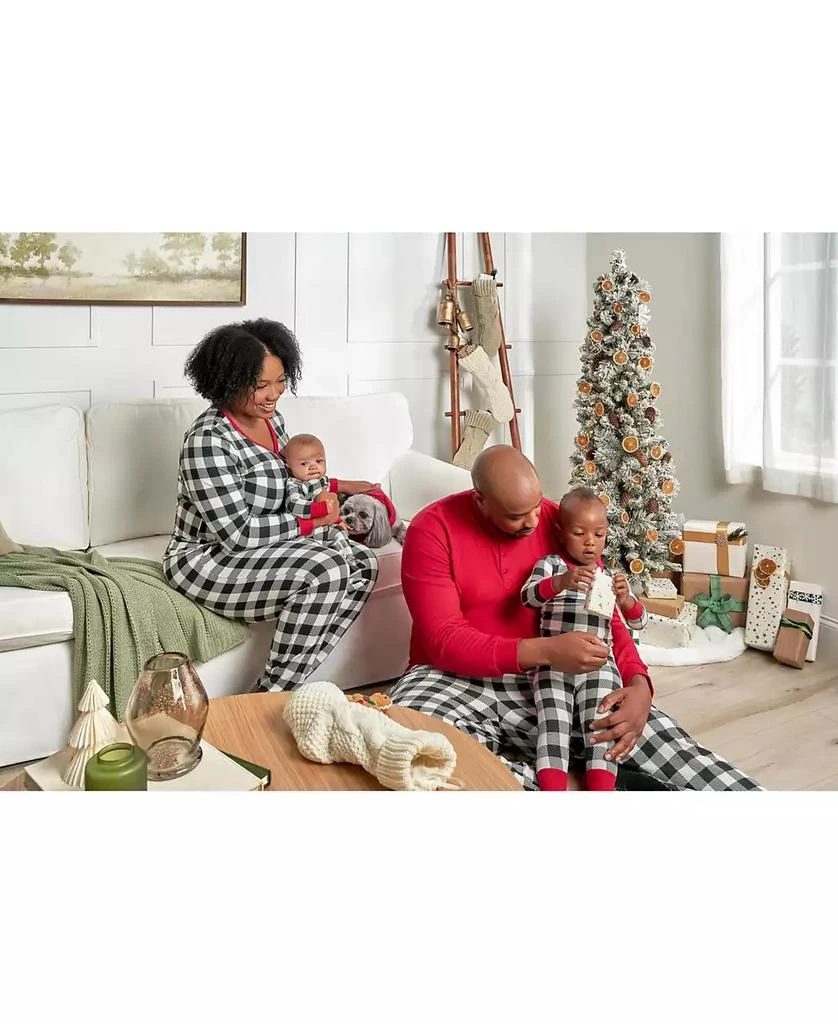 Gerber Baby Girls Holiday Family Pajamas Neutral One Piece Footed 8