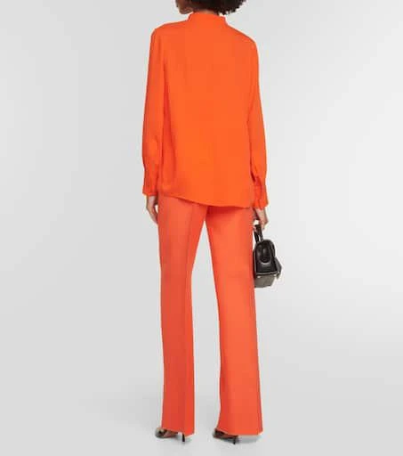 Valentino Scarf neckline silk shirt 3