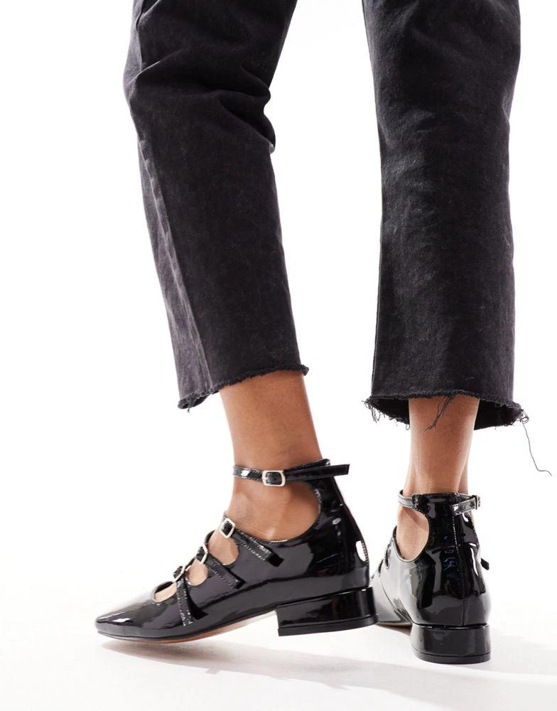 ASOS ASOS DESIGN Wide Fit Liberty Mary Jane ballet in Black 2
