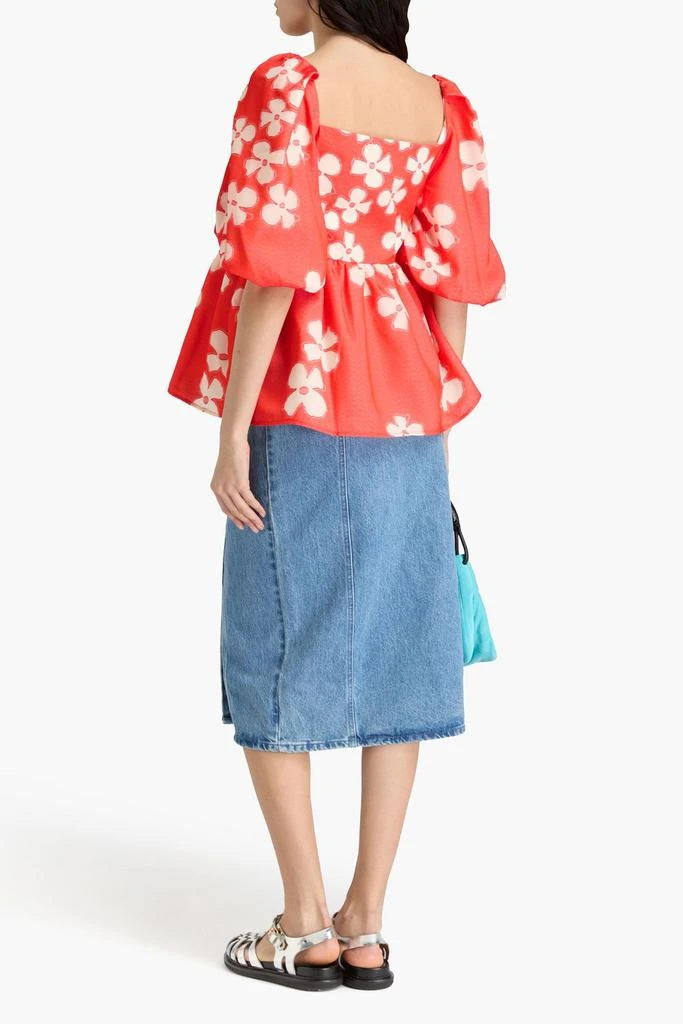 Stine Goya Kinsley floral-jacquard peplum top 3