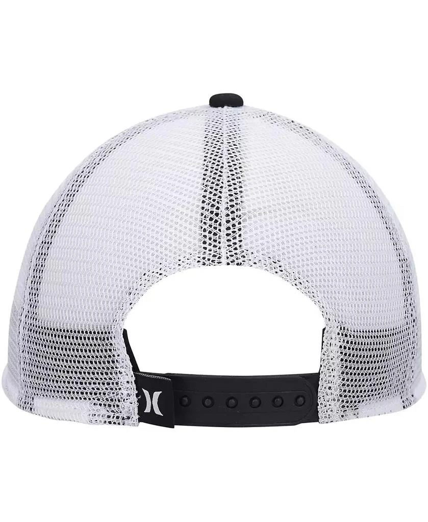 Hurley Men
s Black, White Balboa Trucker Snapback Hat 4