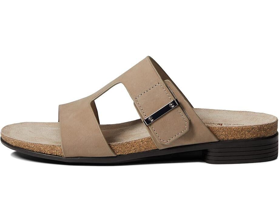 Munro Jody Sandals Women's US 6.5 Brown Leather Cutout Comfort Slide ZPO2438