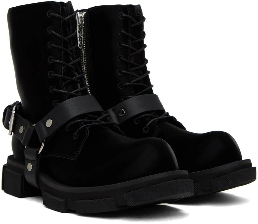BOTH Black Gao Harness Boots 4