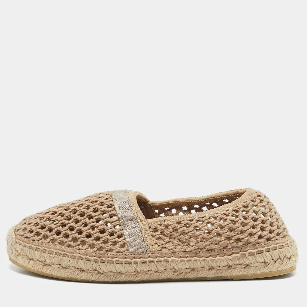 Miu Miu Miu Miu Beige Fishnet Espadrille Flats Size 39 1
