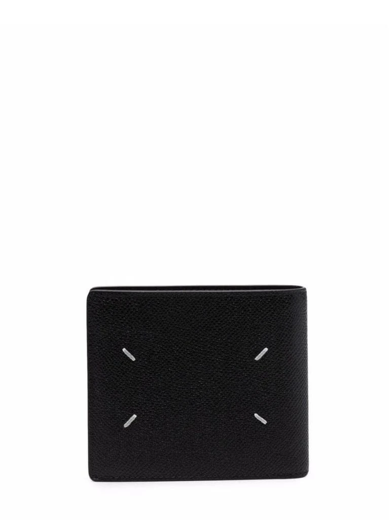 NA Four stitch logo black bi-fold Wallet 1