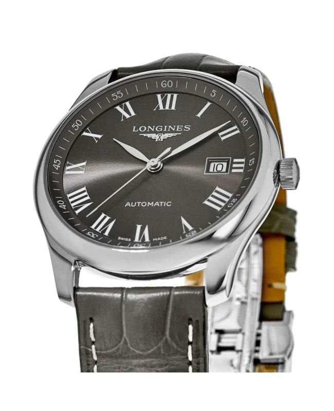 Longines Longines Master Collection Automatic 40mm Grey Dial Leather Strap Men's Watch L2.793.4.71.3-SD 2