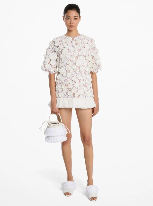 Hand-Embroidered Floral Lace and Fringe Tunic  On Sale Now with Up to 60%  Off | Discover Exclusive Deals & Savings at BeyondStyle  Authentic Michael  Kors womens-clothing with Limited-Time Discounts, Free