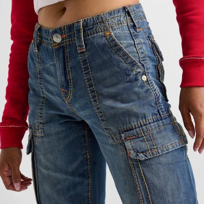 True Religion Women's True Religion Big T Cargo Jeans 5