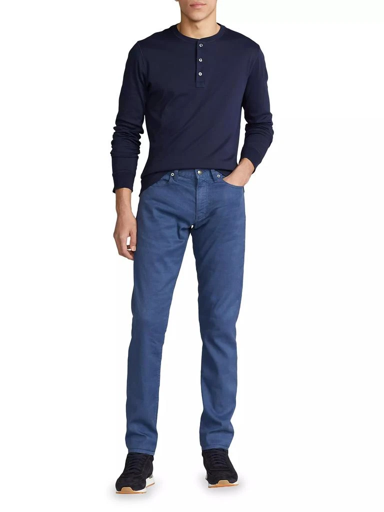 Ralph Lauren Textured Cotton-Silk Henley Shirt 2