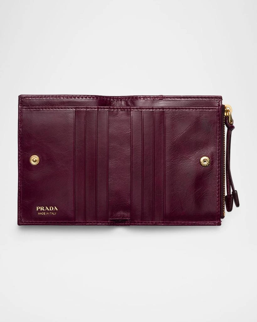 Prada Small Bifold Leather Wallet 2