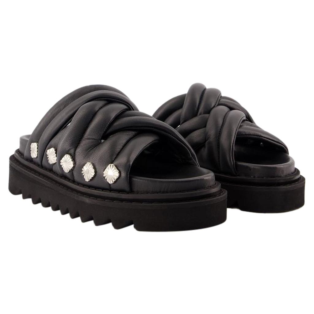 VALSTAR Aj1345 Sandals - Toga Pulla - Leather - Black