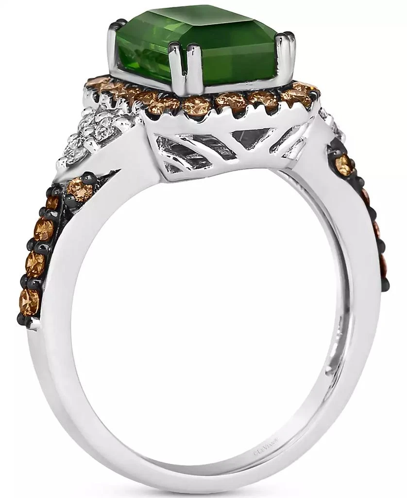 Le Vian Couture Hunters Green Tourmaline (2-1/4 ct. t.w.), Chocolate Diamonds (5/8 ct. t.w.) 
Nude Diamonds (1/5 ct. t.w.) Square Halo Ring in Platinum 3