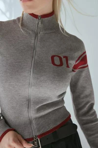 Motel Motel Tacita Zip Through Knit Jacket 3