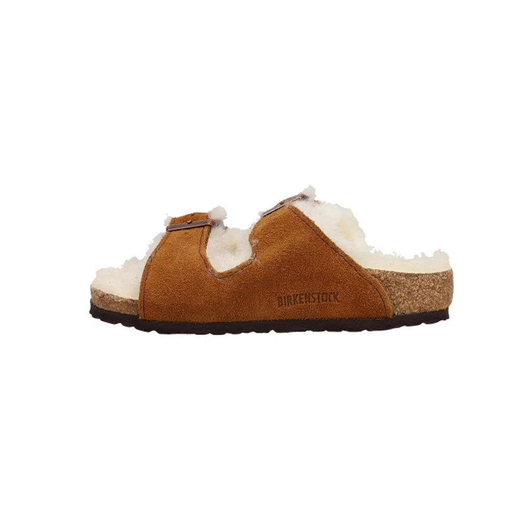 BIRKENSTOCK Arizona Shearling Suede Leather Footbed Sandals (Little Kid/Big Kid) 3