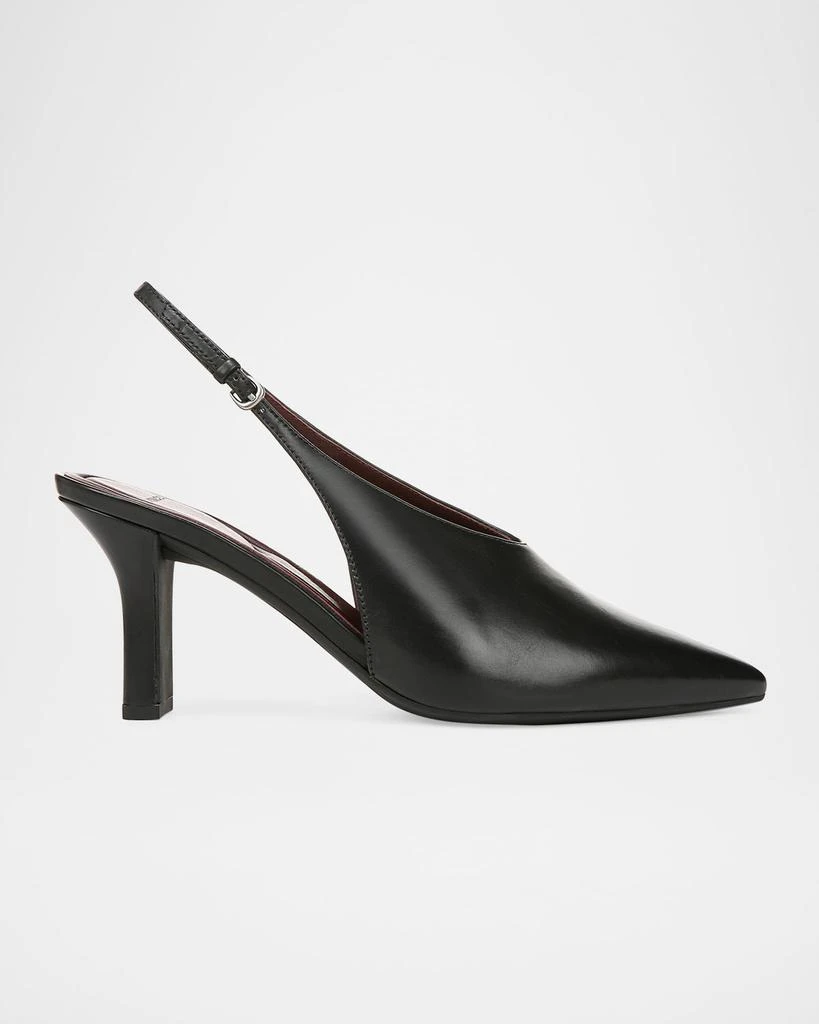 Vince Devi Smooth Leather Slingback Pumps 1