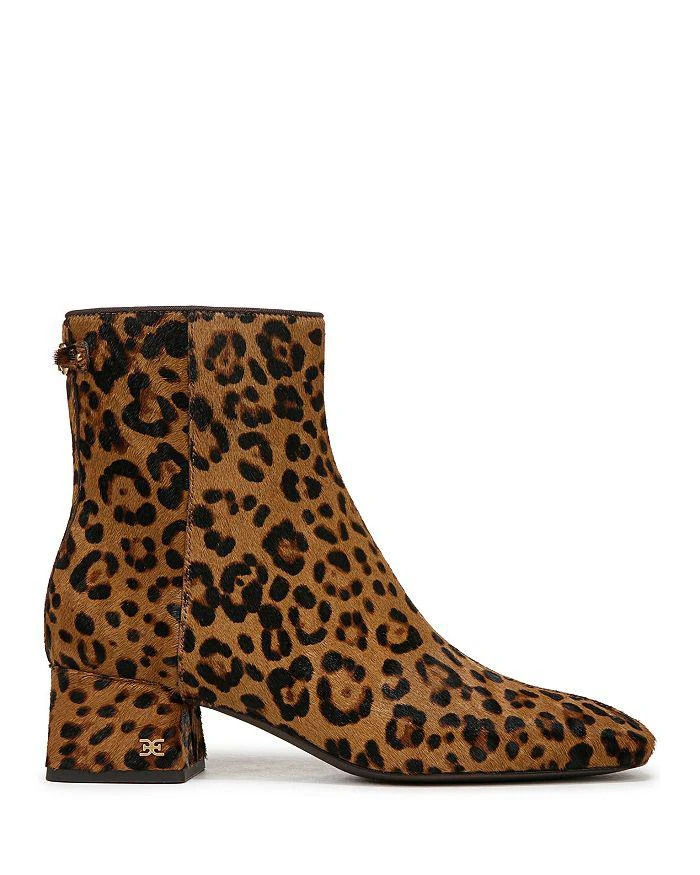 Sam Edelman Women's Paige 2 Square Toe Printed Block Heel Ankle Booties 3