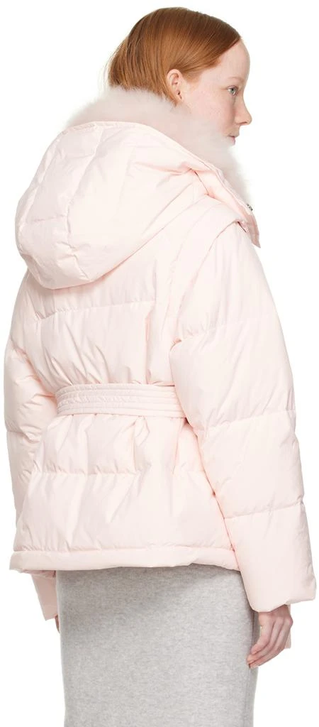 Yves Salomon Pink Quilted Down Jacket 3