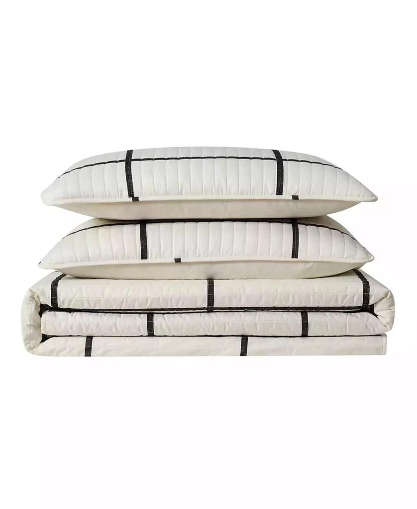 Macy's Truly Soft Kurt Windowpane Twin XL Quilt Set 4