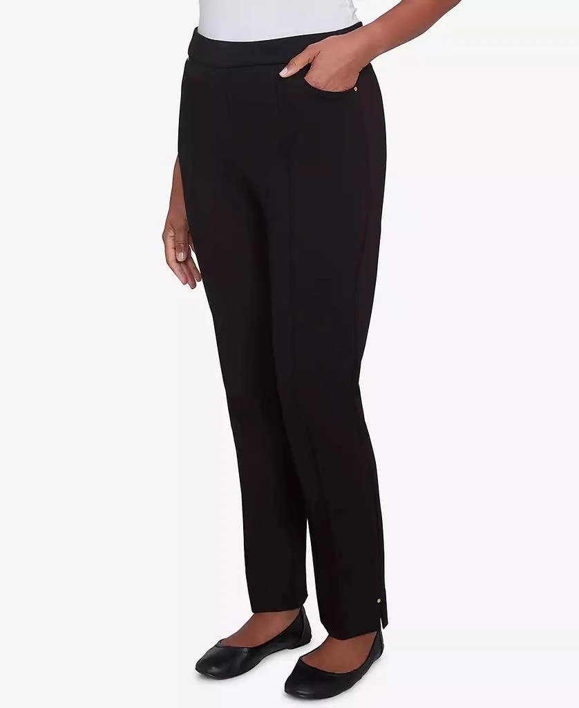 Alfred Dunner Women's Romancing the Stone Romance Short Length Ponte Pants 3