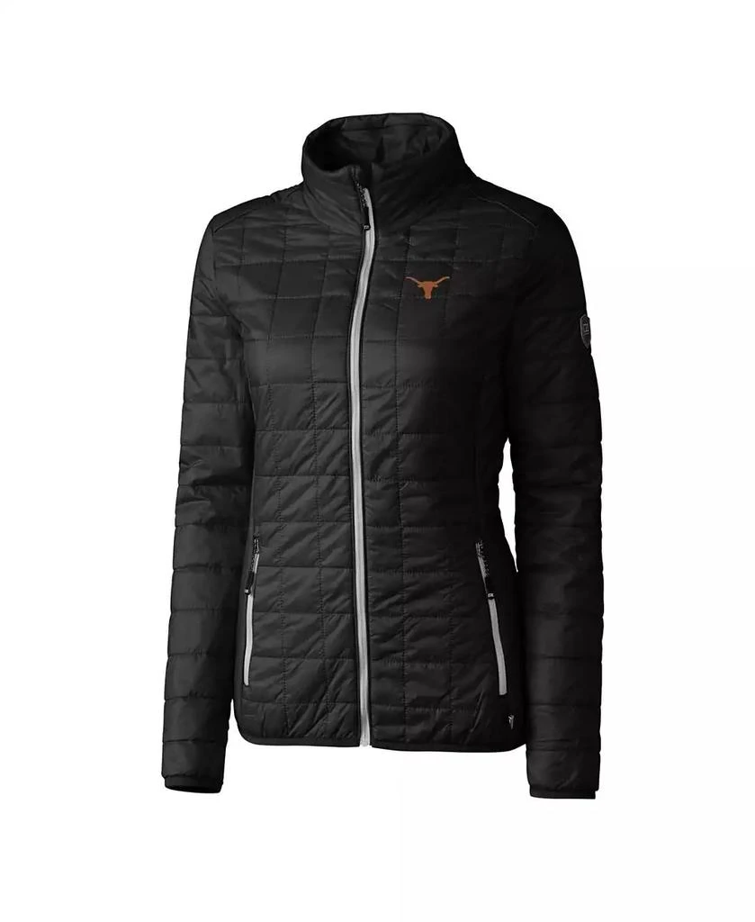Cutter & Buck Women's Black Texas Longhorns Rainier Eco Insulated Puffer Full-Zip Jacket 2