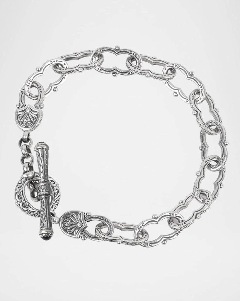 Konstantino Kleos Silver Figure 8-Link Bracelet