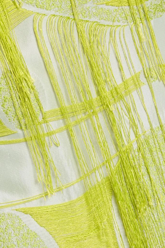 ROKSANDA Idya fringed jacquard midi skirt 4