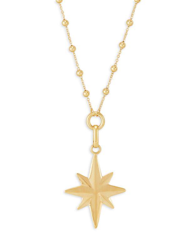 Saks Fifth Avenue 14K Yellow Gold North Star Necklace