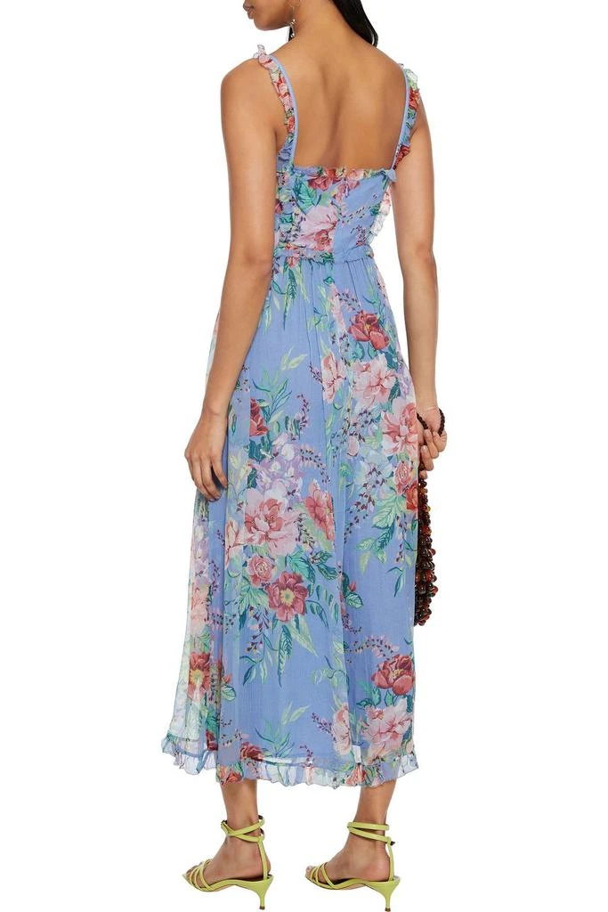 Zimmermann Bellitude Corset cropped floral-print silk-georgette jumpsuit 1