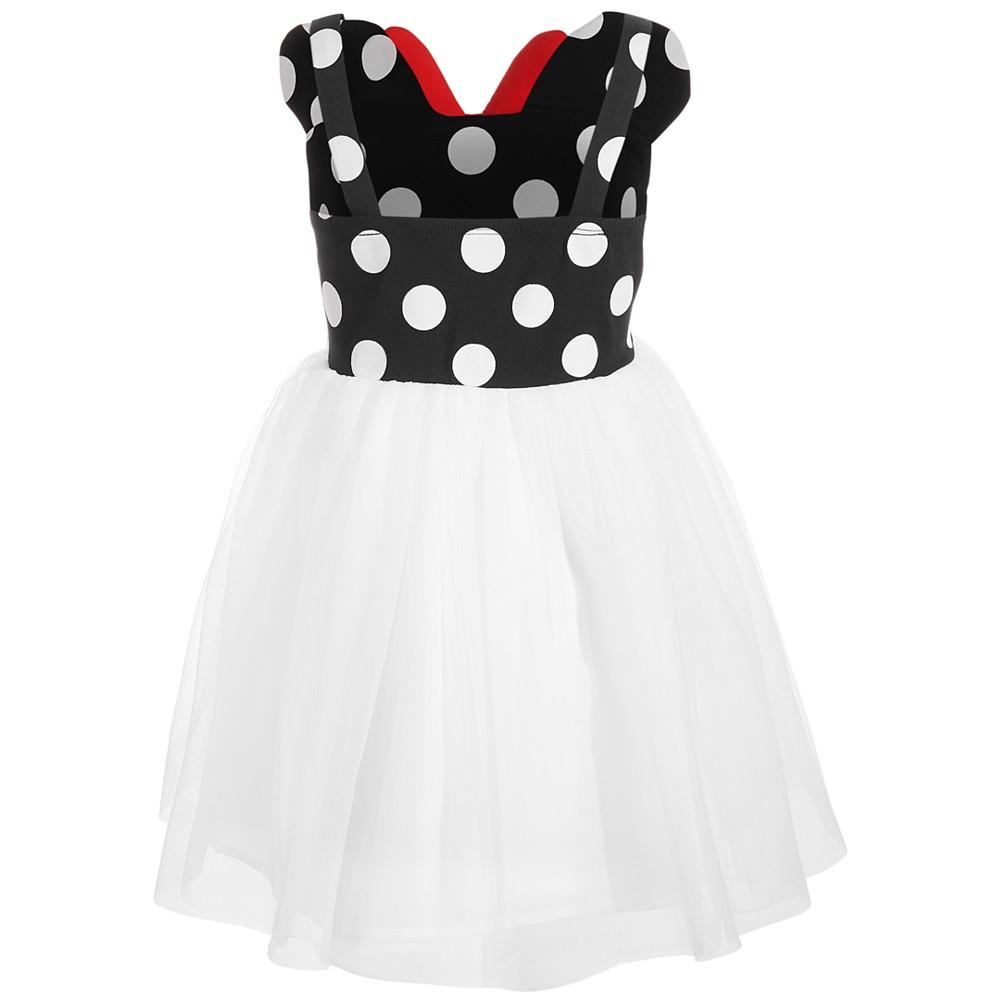 Disney Little Girls Minnie Mouse Polka Dot & Mesh Dress