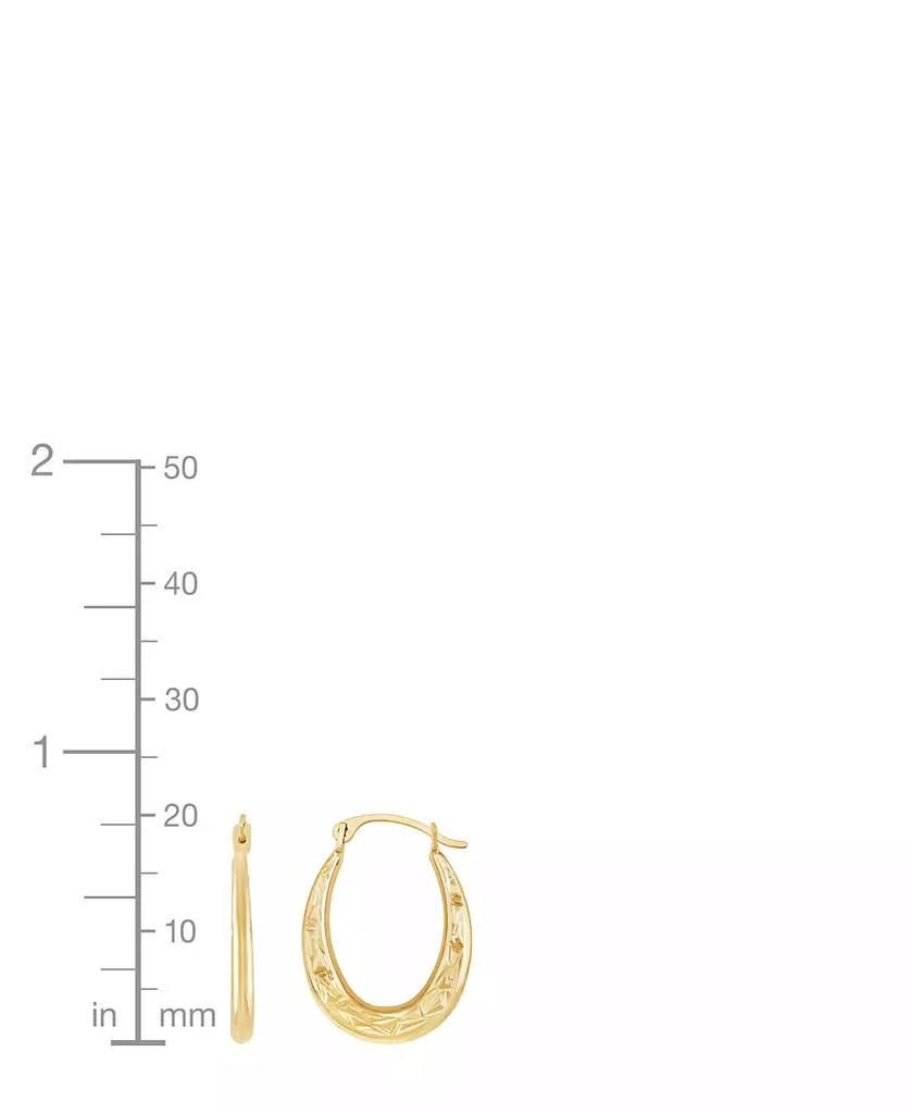Macy's U Shape Hoop Earrings in 14k Yellow Gold 5