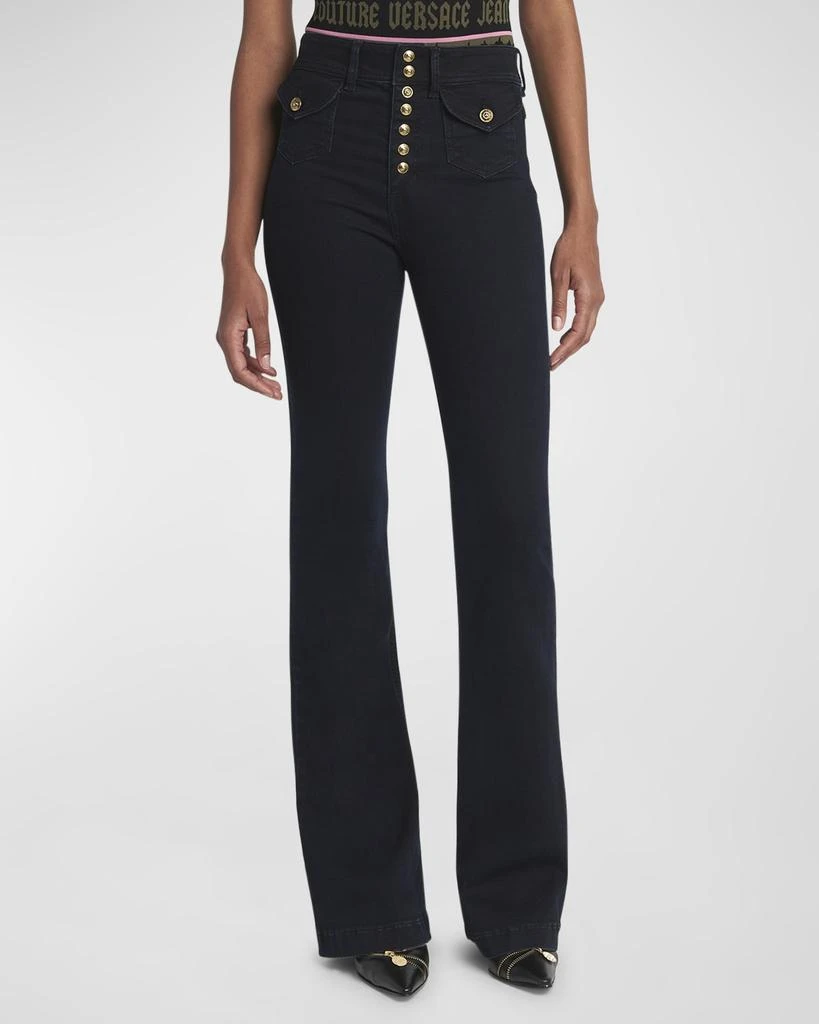 Versace Mid-Rise Bootcut Jeans 2